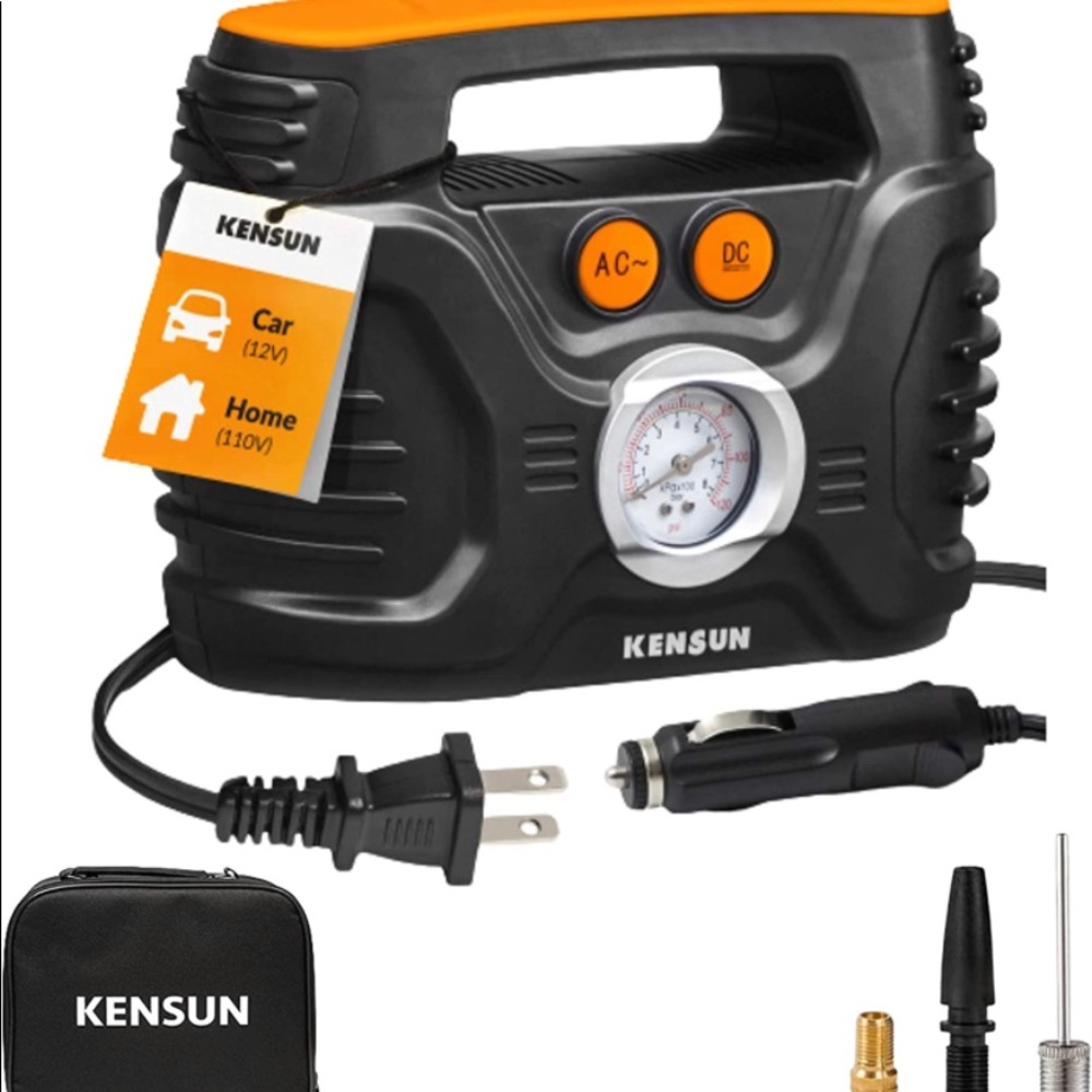 New AC/DC Portable Air Compressor Pump